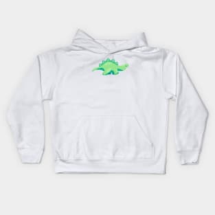 green dinosaur Kids Hoodie